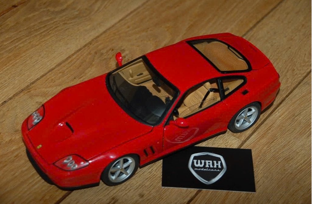 Ferrari 575 M Marranello rosso corsa red Hotwheels elite WRH, Verzenden, Zo goed als nieuw, Auto, Hot Wheels
