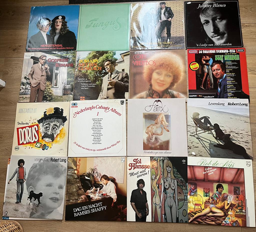 Set van 17 LPs Nederlandstalig, Gebruikt, Overige formaten, Overige typen, Ophalen of Verzenden