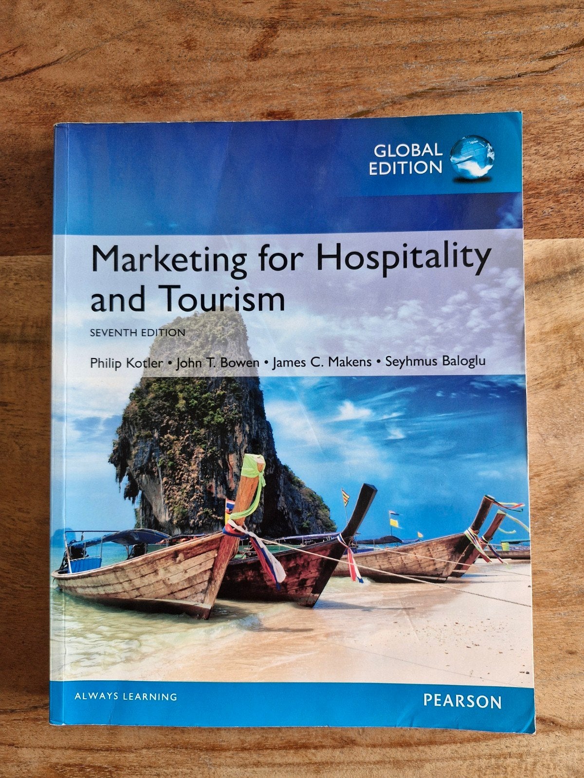 Marketing for Hospitality and Tourism studieboek, Ophalen of Verzenden, Zo goed als nieuw, HBO, Philip Kotler, John T. Bowen, James C. Makens & Seyhmus Baloglu
