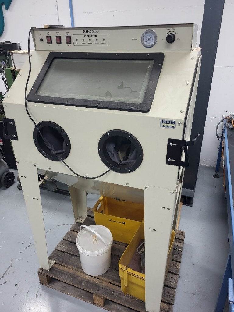 HBM SBC350 zandstraler Straalcabine met Afzuiging, Doe-het-zelf en Verbouw, Ophalen, Gebruikt, Overige typen