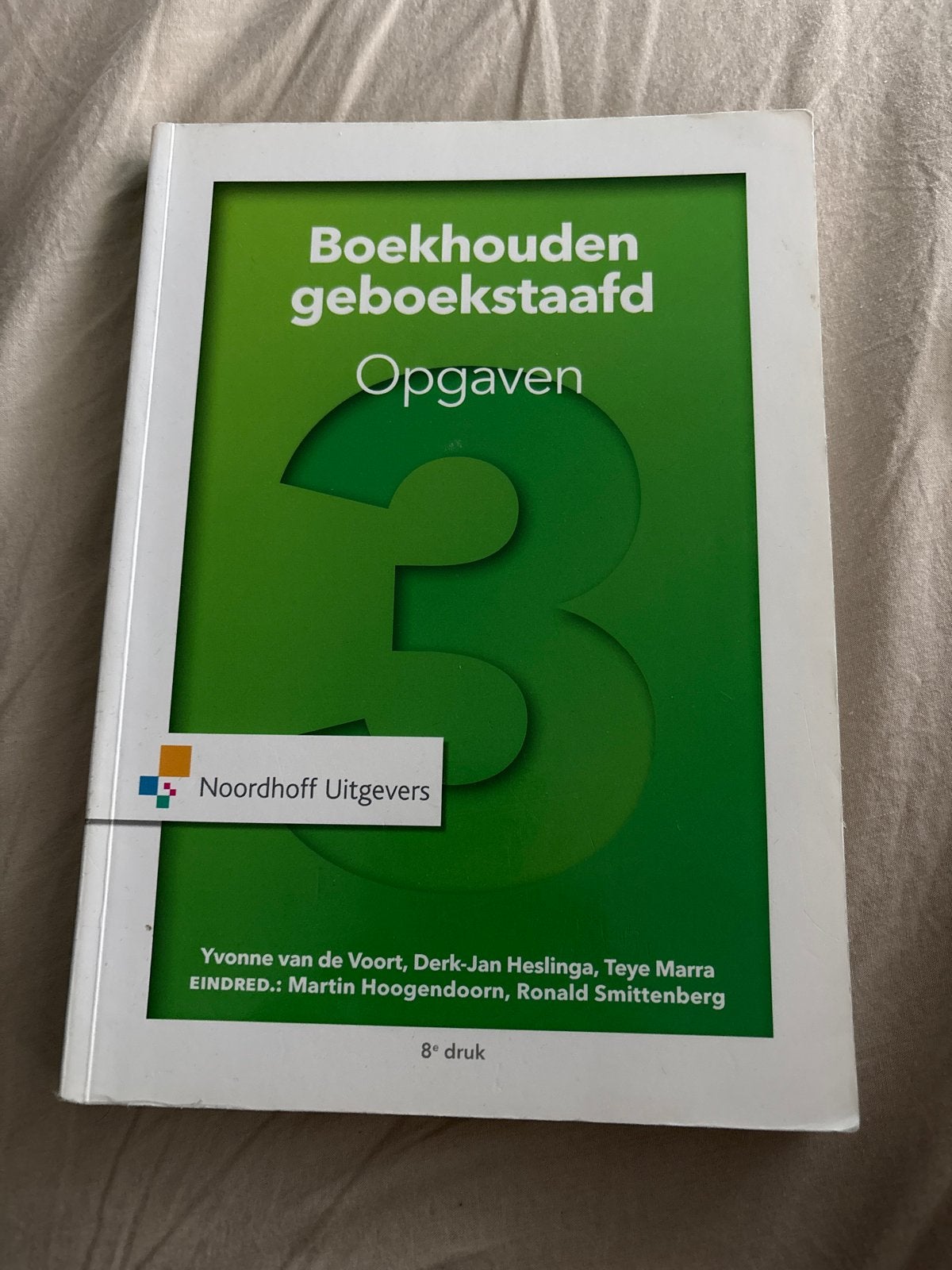 Boekhouden geboekstaafd 3 Opgaven - 8e druk, Boeken, Ophalen of Verzenden, Gamma, Zo goed als nieuw, MBO
