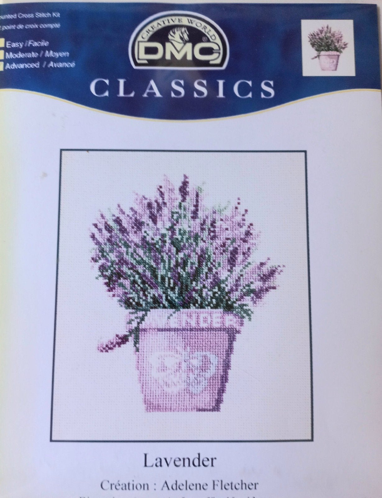 borduurpakket Lavender van Adelene Fletcher, Ophalen of Verzenden, Nieuw, Handborduren, Borduurpakket