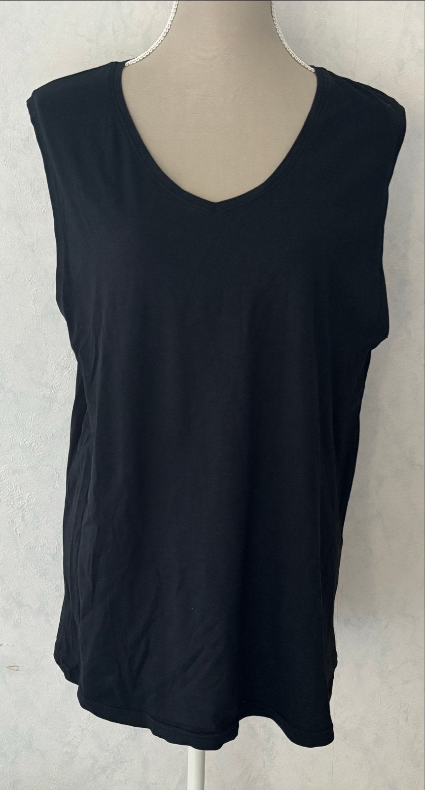 Zwarte mouwloze top - Plus Pescara - Maat 54, Kleding | Dames, Zwart, Maat 46/48 (XL) of groter, Ophalen of Verzenden, Zo goed als nieuw