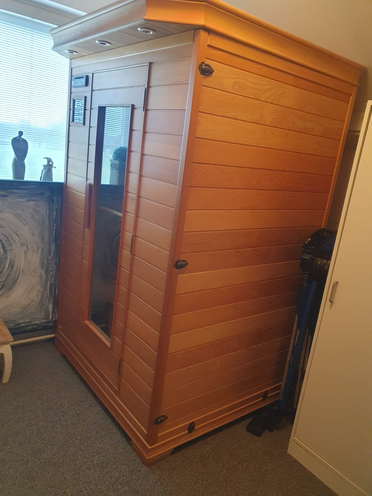 Mooie infrarood sauna., Sport en Fitness, Sauna, Ophalen, Zo goed als nieuw, Infrarood, Complete sauna