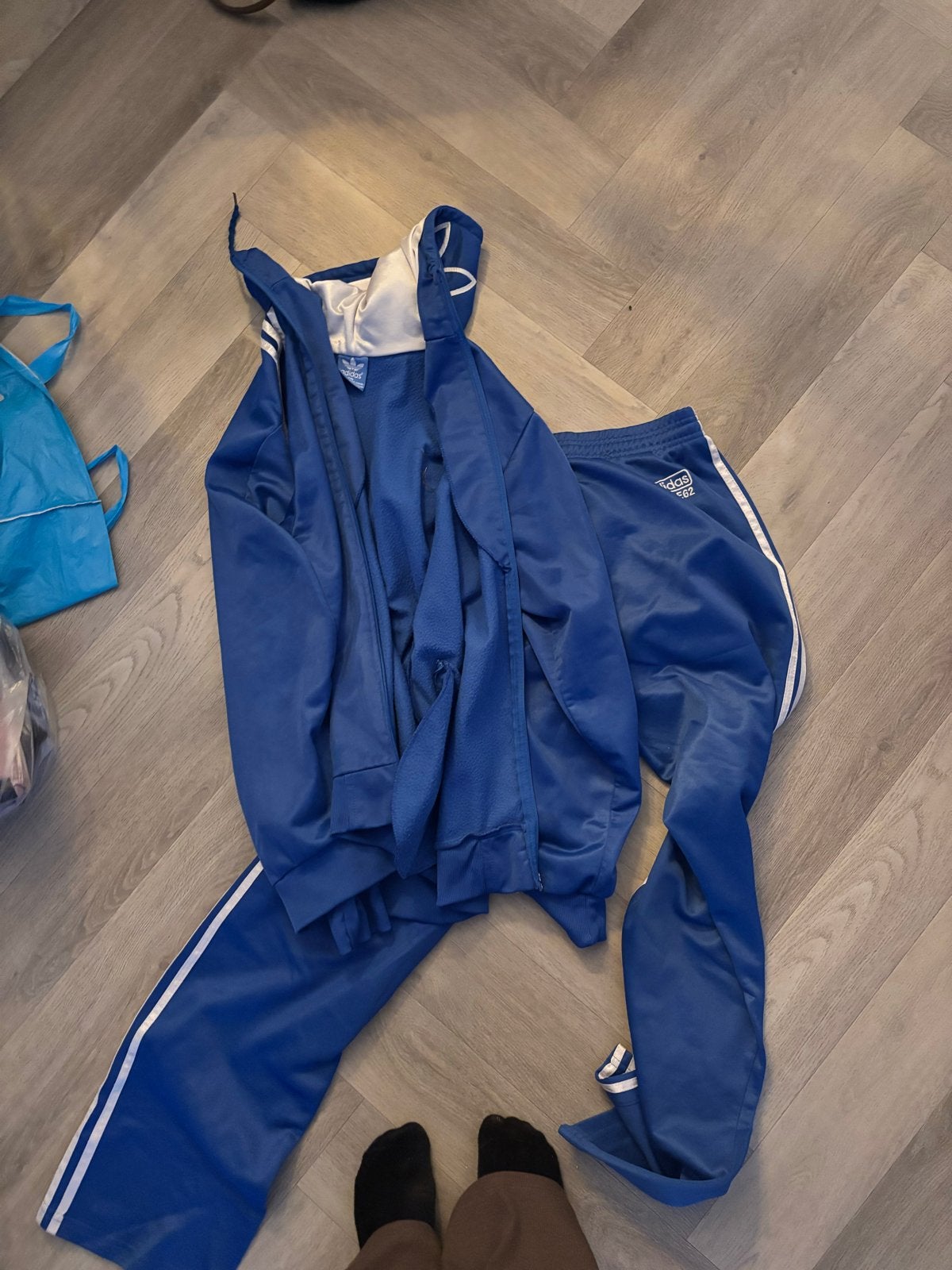 Adidas trainingspak blauw - Maat XXL, Blauw, Overige maten, Ophalen of Verzenden, Gedragen