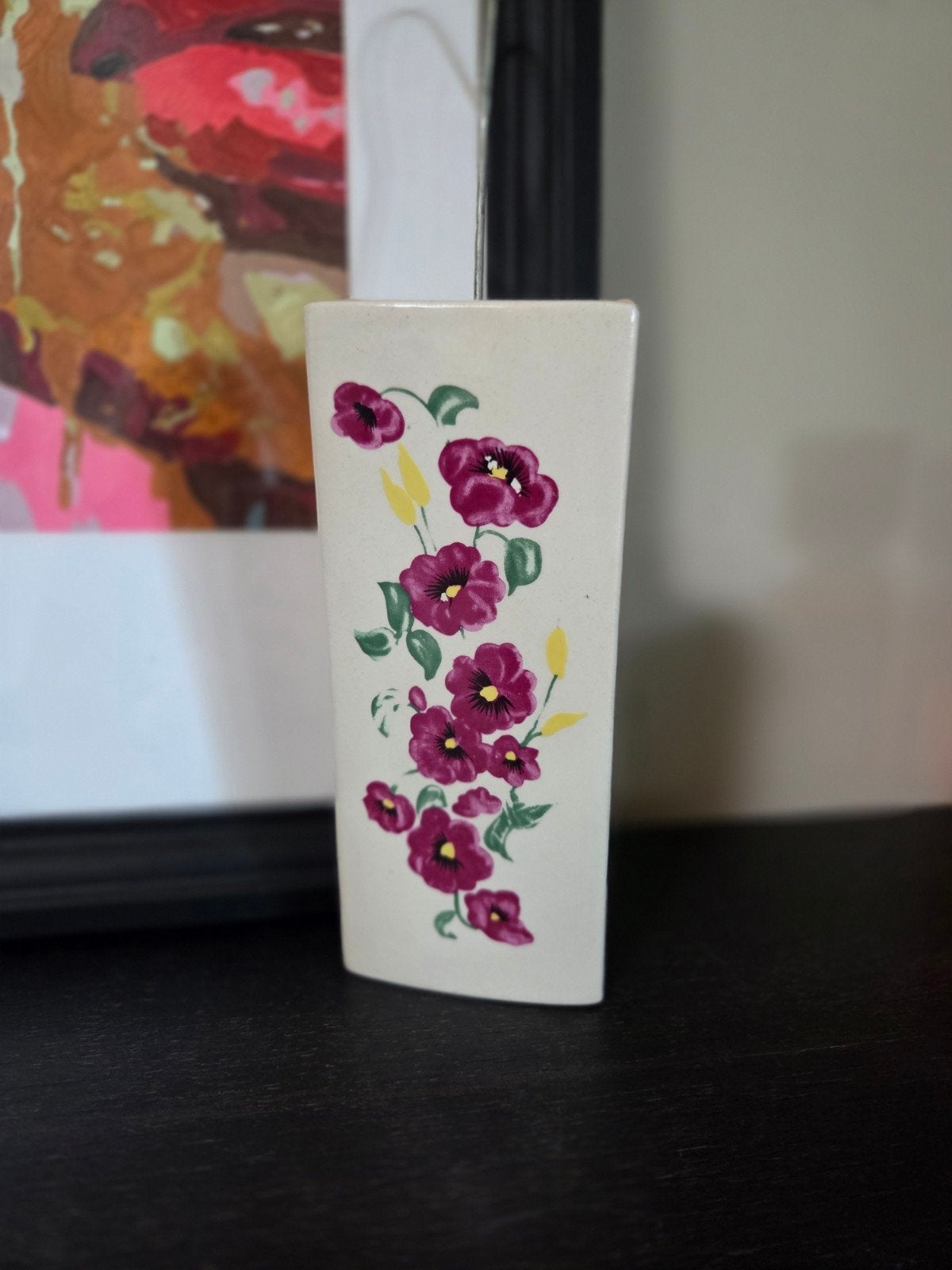Vintage Radiatorbakje met Bloemmotief - Viooltjes, Ophalen of Verzenden