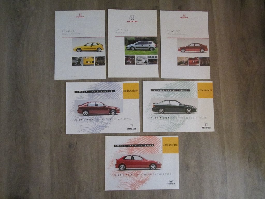 Honda Civic Accessoires Folders, Ophalen of Verzenden, Zo goed als nieuw, Honda, Honda