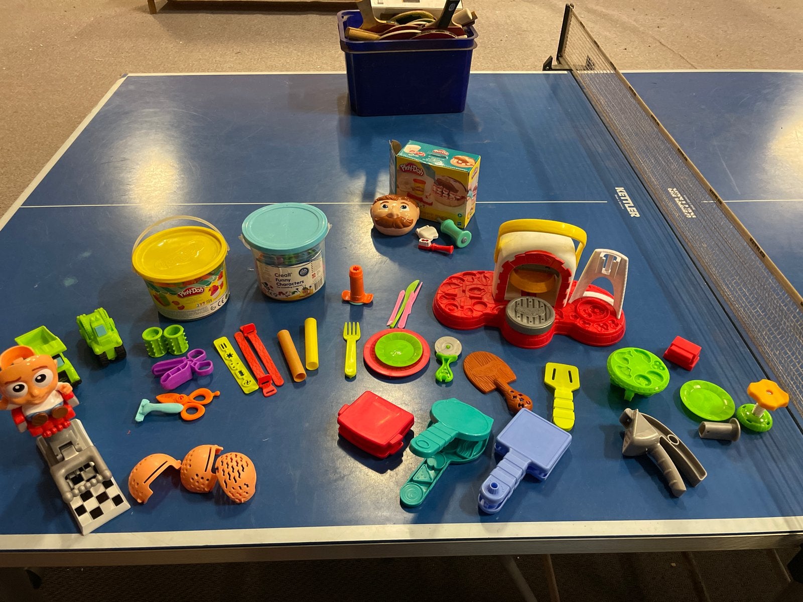 Grote Play-Doh set met tandarts en kappersstoel, Ophalen of Verzenden, Gebruikt, Overige typen