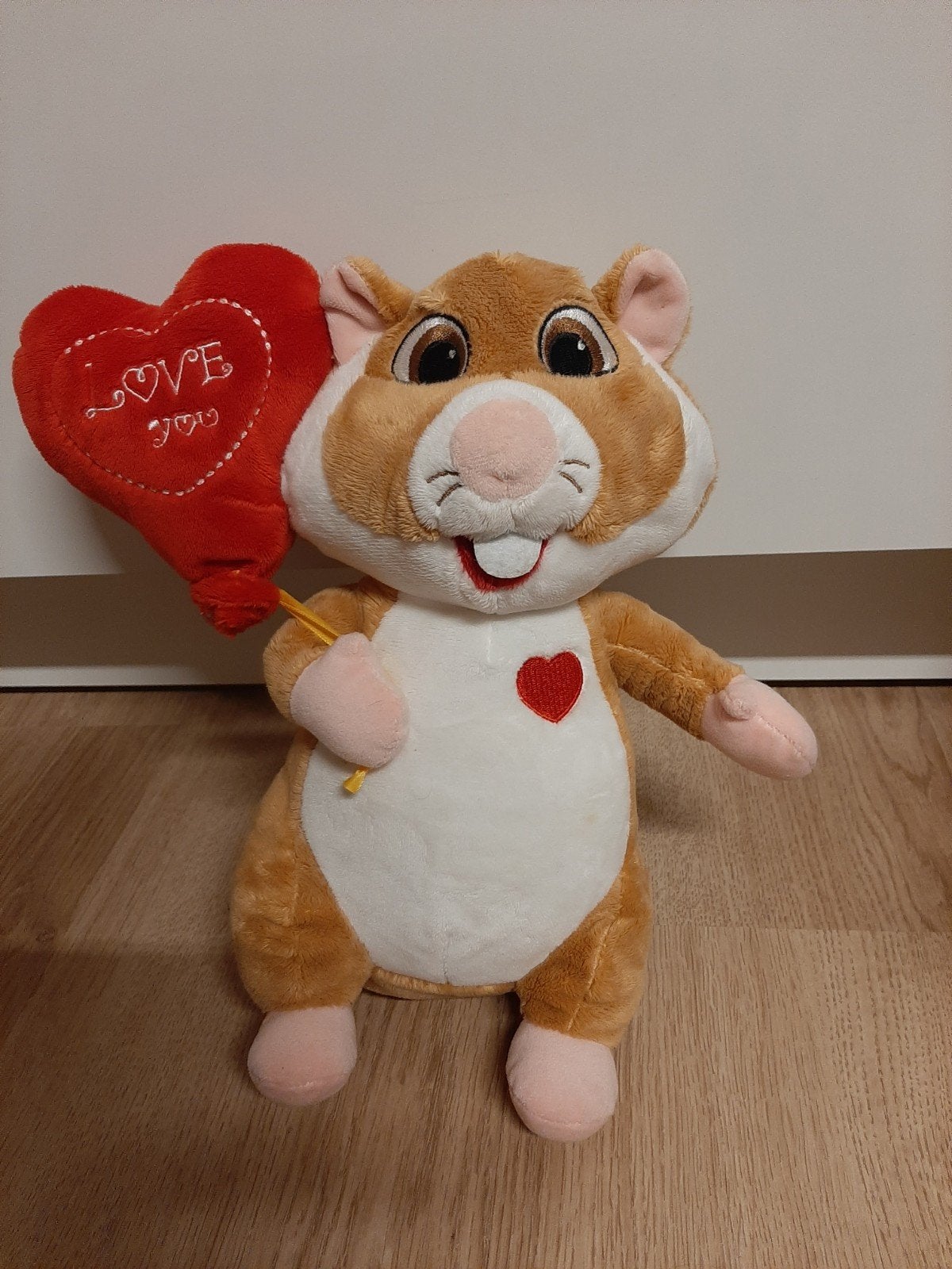 AH hamster knuffel valentijn met ballon hart, Ophalen of Verzenden, Overige typen