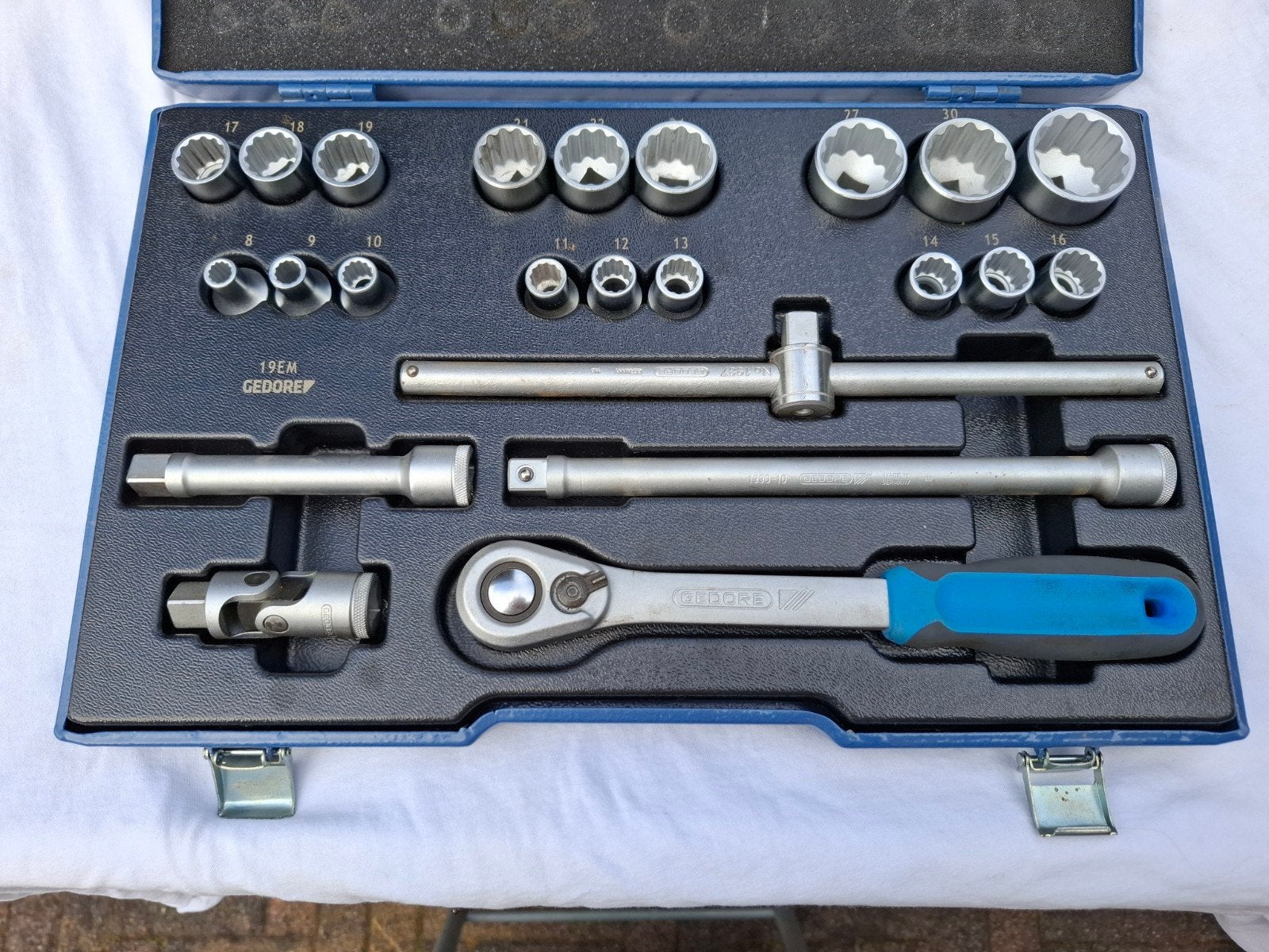 Gedore doppenset in doos, Ophalen of Verzenden, Zo goed als nieuw, Gereedschapsset, Gedore