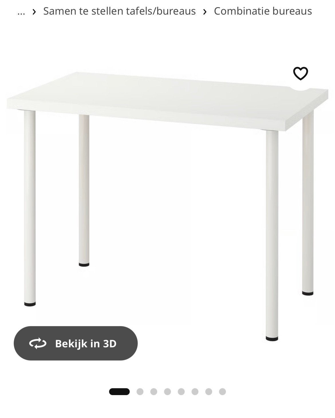 Ikea LINNMON tafel 100x60x75 hoog, Ophalen, Zo goed als nieuw
