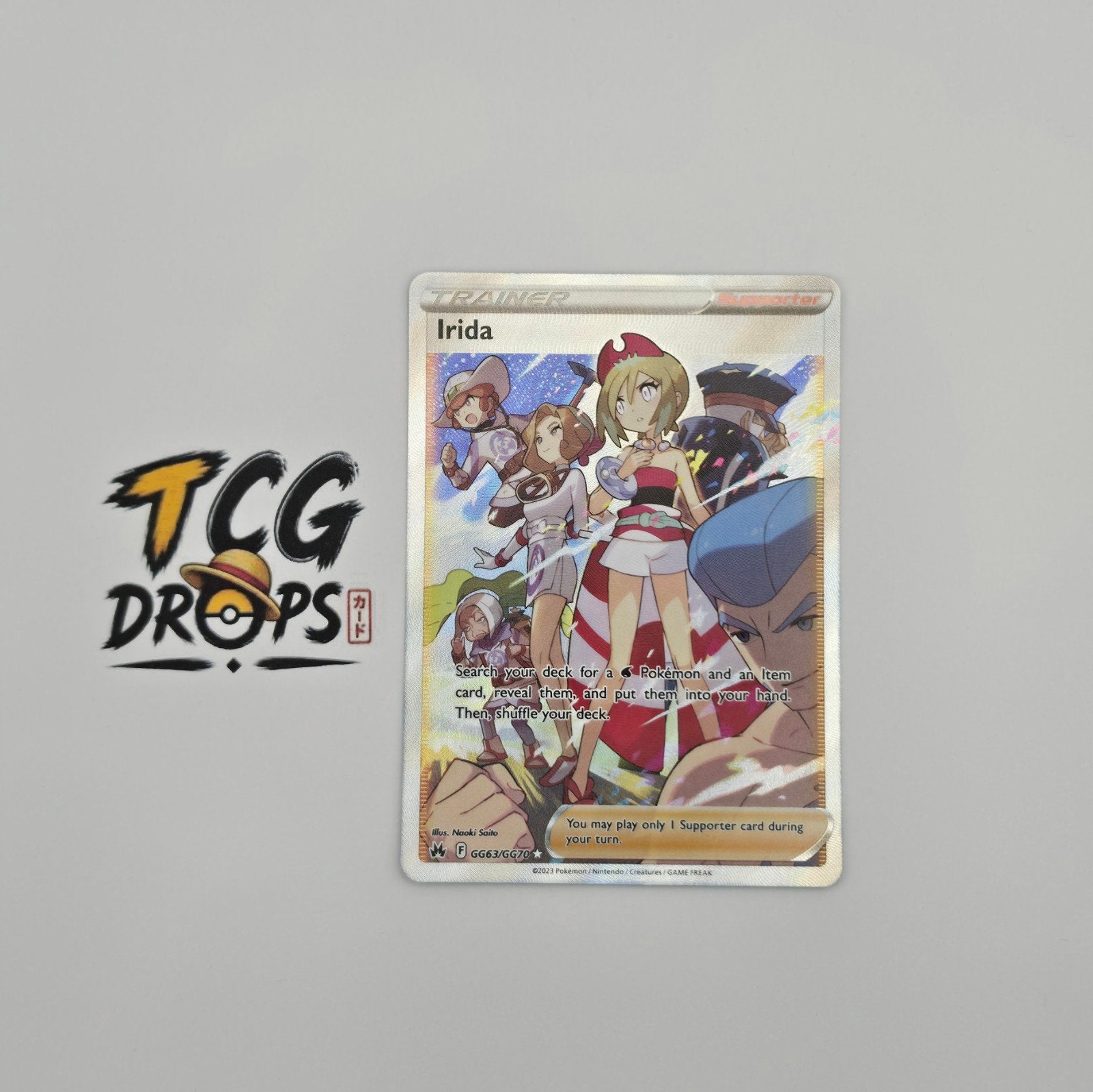 Irida GG63/GG70	Crown Zenith, Hobby en Vrije tijd, Ophalen of Verzenden, Zo goed als nieuw, Losse kaart, Foil