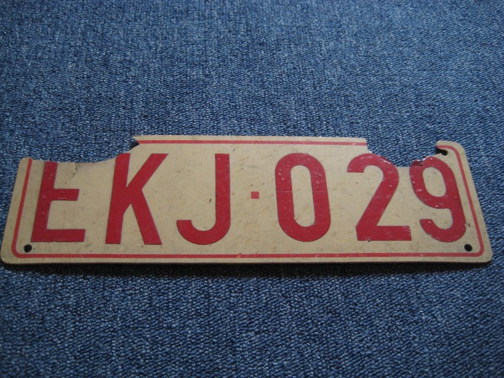 oude Belgische kentekenplaat, Verzenden, Gebruikt