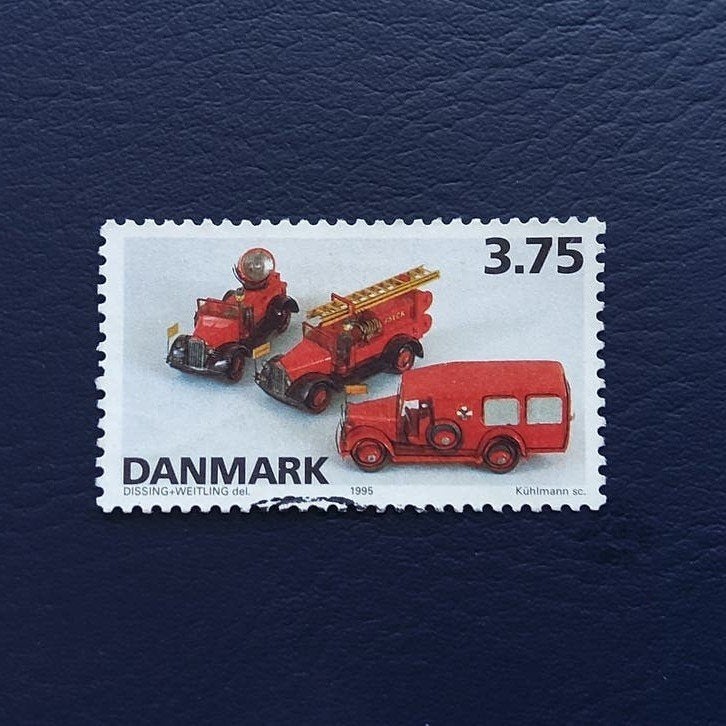 Postzegel Denemarken 1995 - Brandweerwagens 3.75, Postzegels en Munten, Ophalen of Verzenden