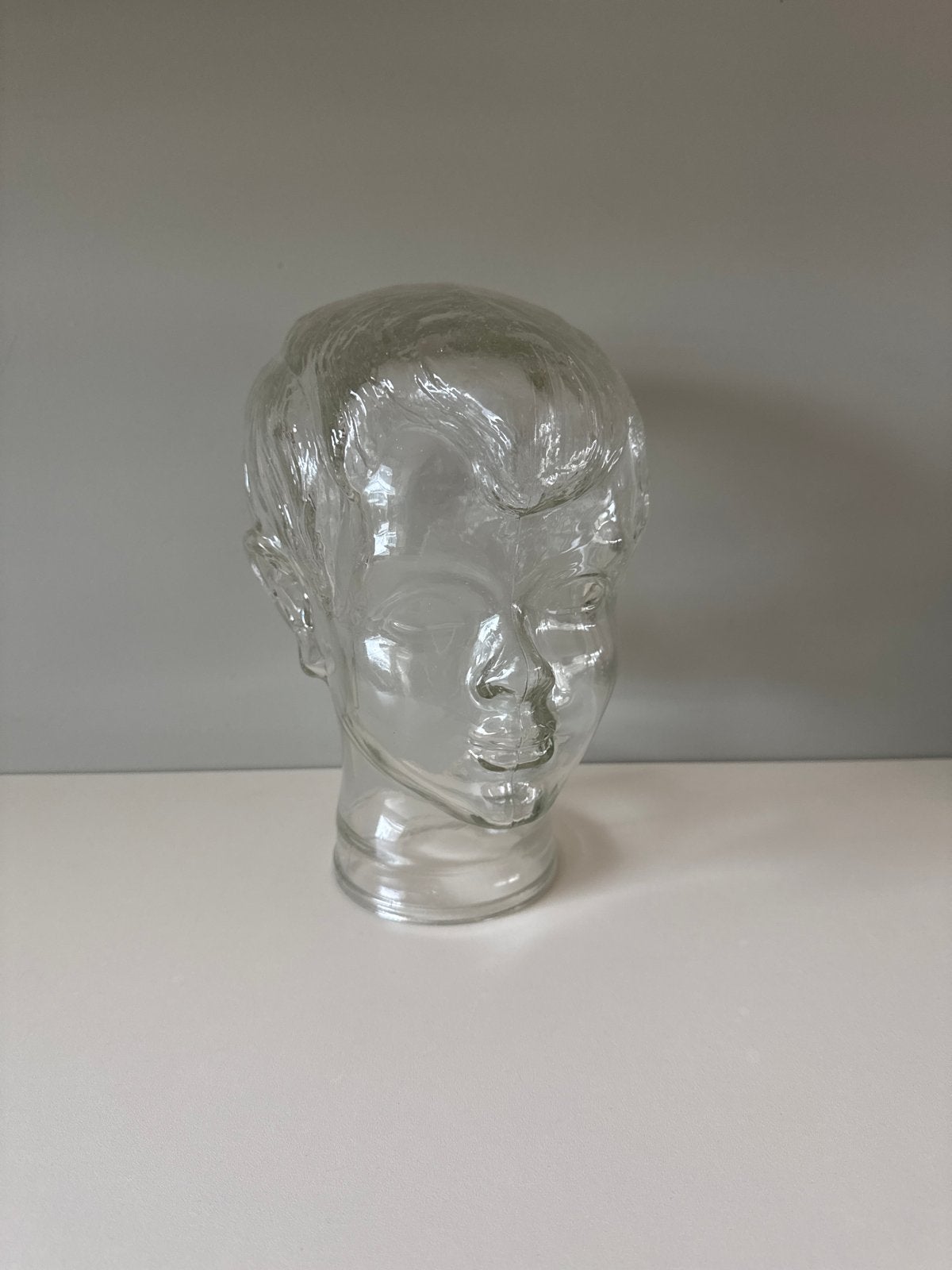 Glazen Hoofd Mannequin - Vintage Stijl, Ophalen of Verzenden