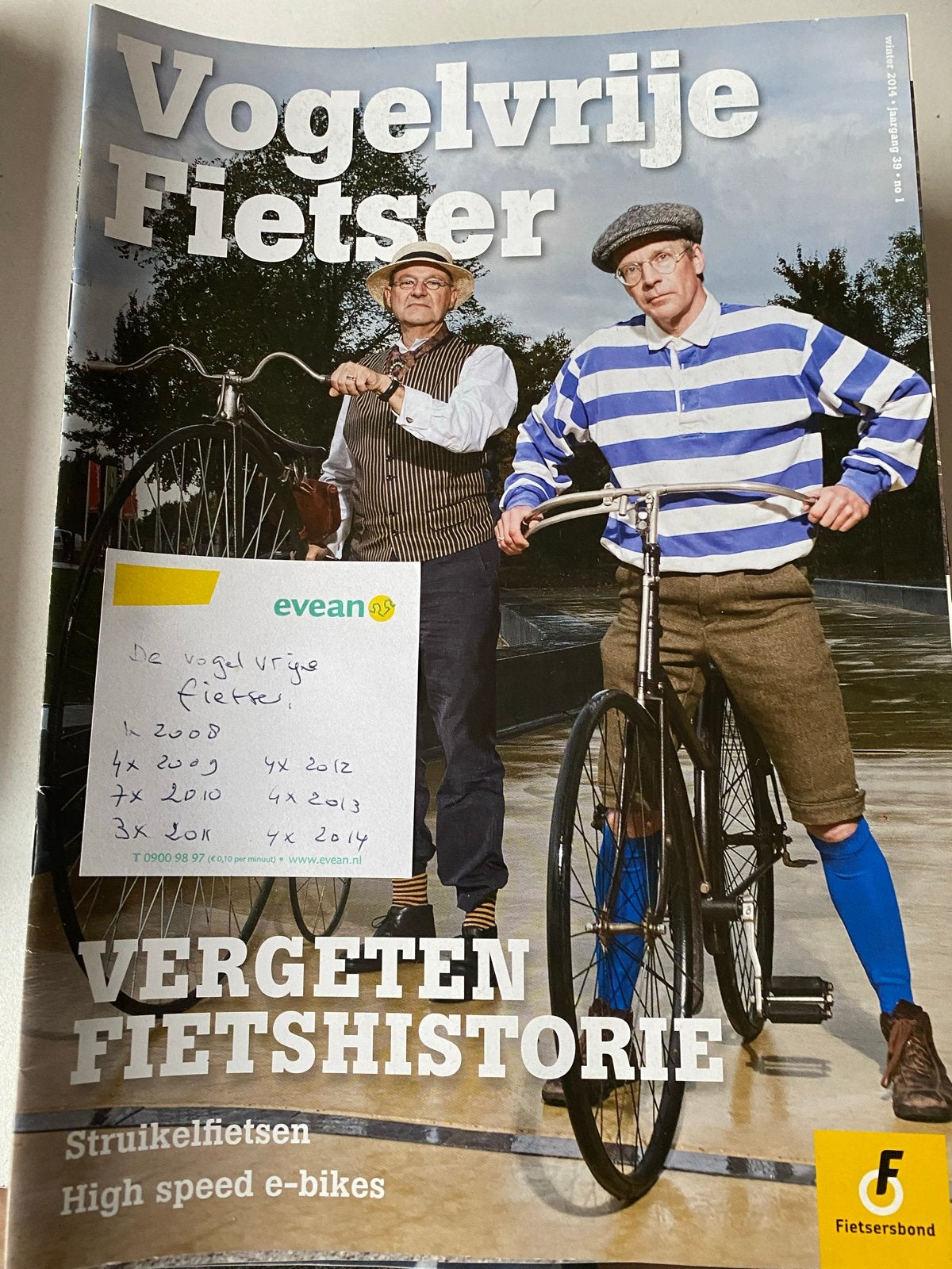 Tijdschrift Vogelvrije Fietser jaargangen 2008-2014, Ophalen of Verzenden, Gelezen, Sport en Vrije tijd
