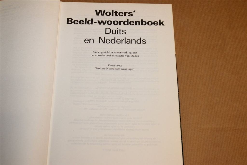 Wolters\' Beeldwoordenboek Duits-Nederlands 1986, Ophalen of Verzenden, Gelezen, Van Dale, Duits