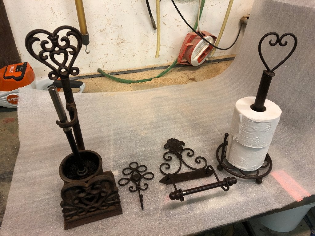 Mooie vintage Sanitairset, Huis en Inrichting, Ophalen of Verzenden, Gebruikt, Overige materialen, Vintage