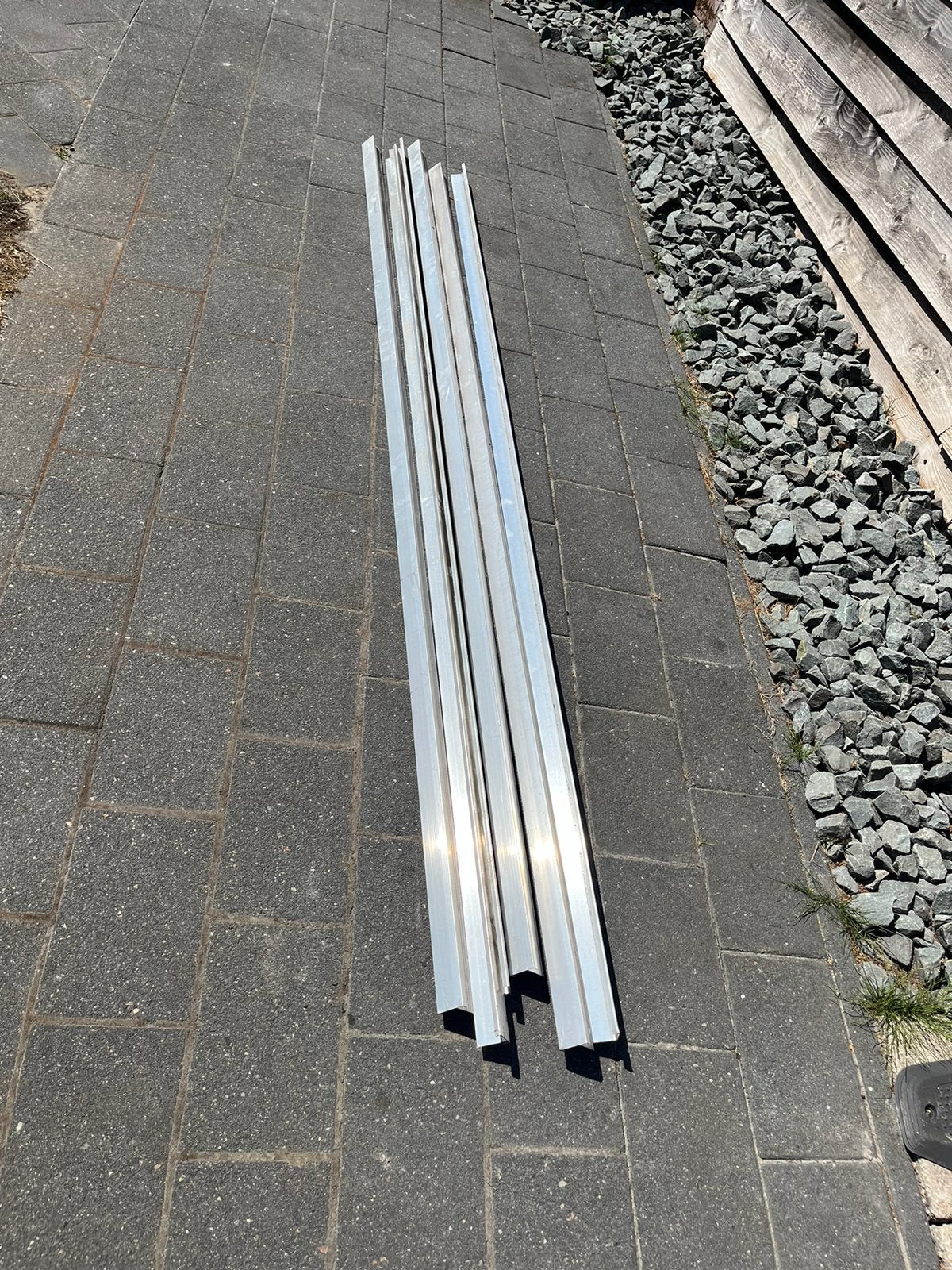 Aluminium daktrim 6x 2,5 meter, Ophalen, -, -, Aluminium