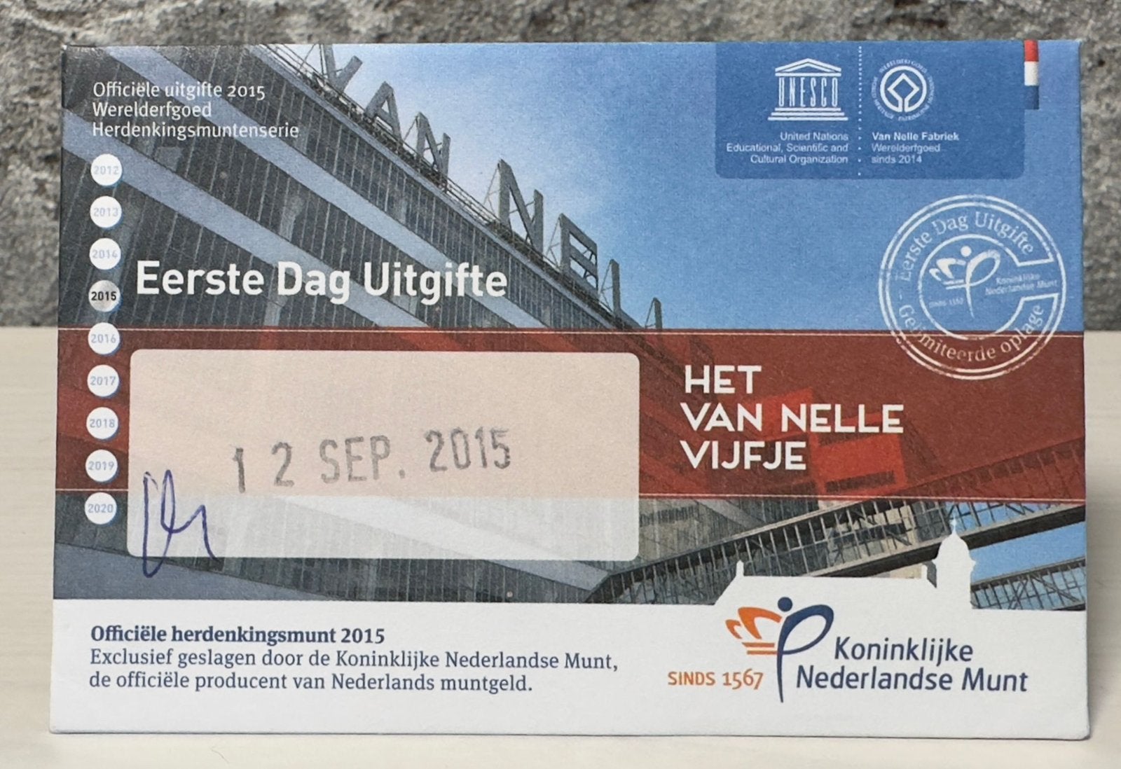 Het van Nelle vijfje eerste dag Coincard, Ophalen of Verzenden, Koningin Beatrix, Euro's