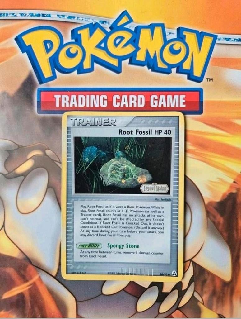 Root fossil 80/92 Ex Legend Maker reverse holo pokemon kaart, Ophalen of Verzenden, Gebruikt, Foil