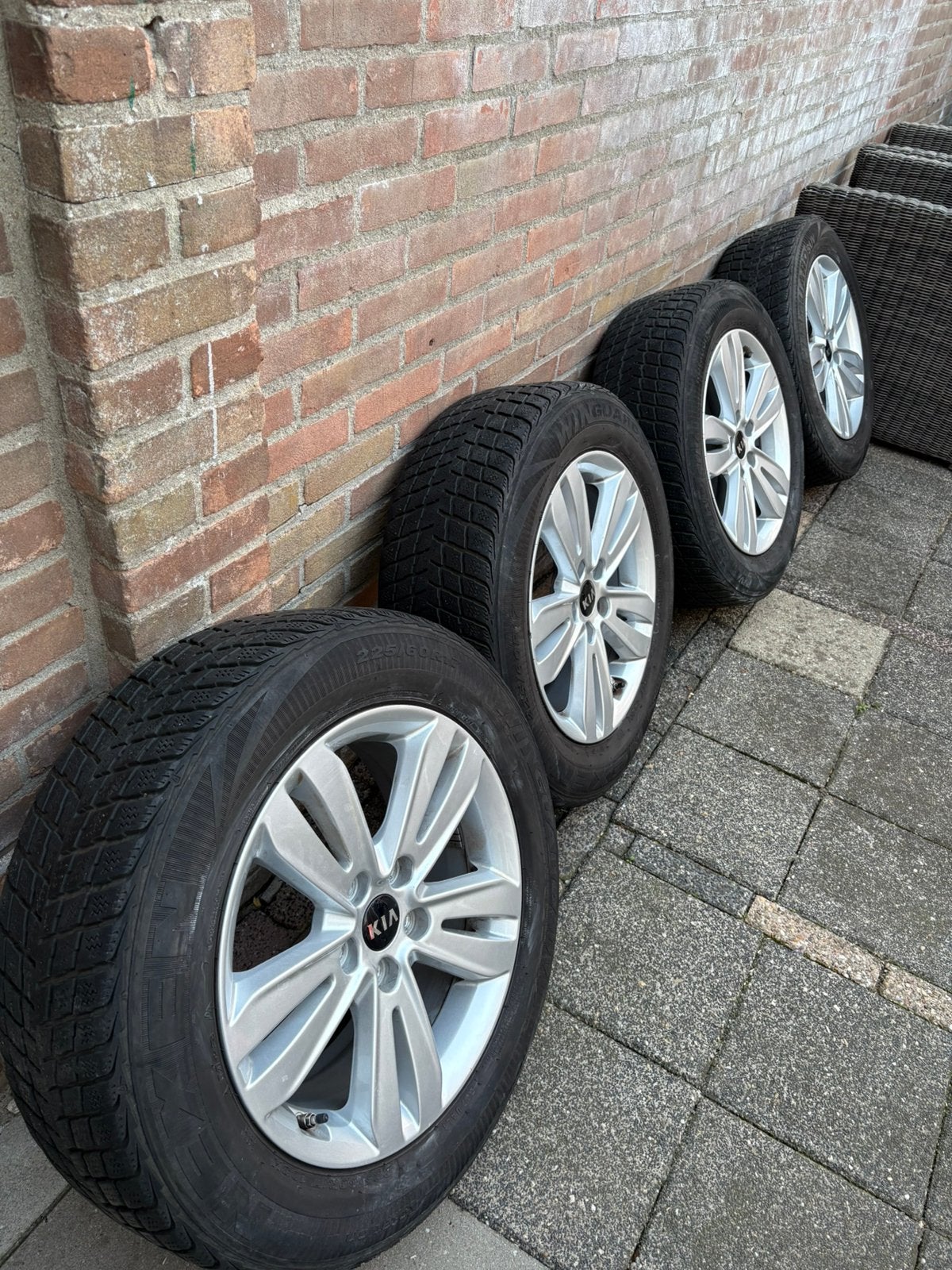 Kia Sportage (2016-2021) 17 inch velgenset met winterbanden, Ophalen, Gebruikt, Banden en Velgen, 17 inch