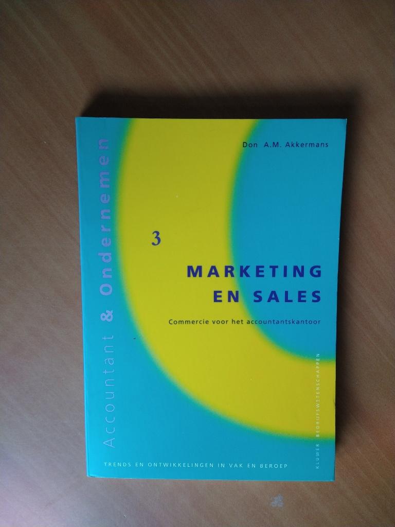 Akkermans, Don A.M. Marketing en sales, Boeken, Ophalen of Verzenden, Beta, Zo goed als nieuw, HBO