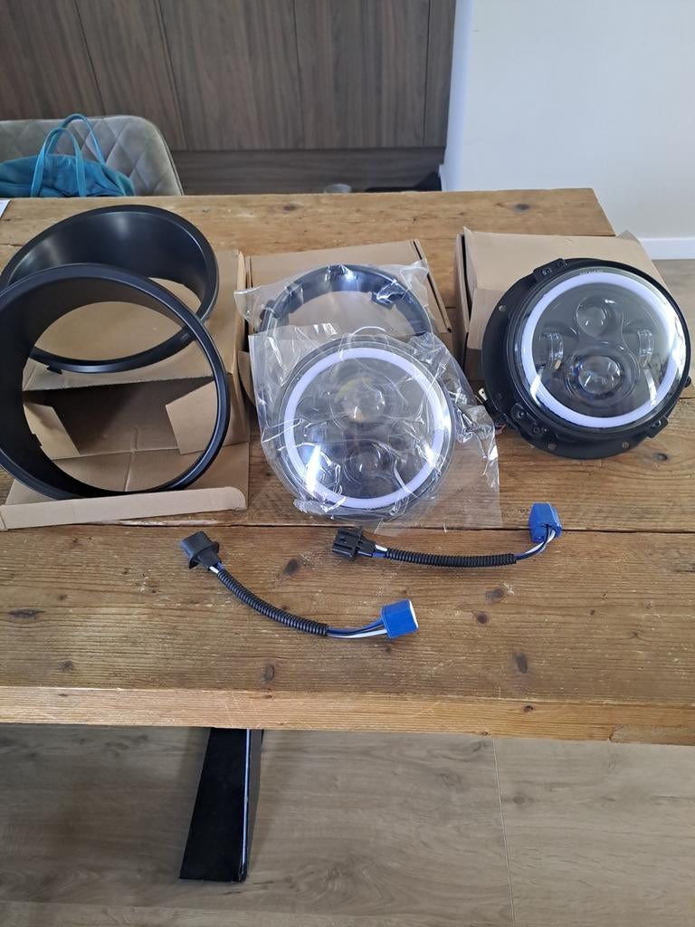 Rectificatie het zijn koplampen Jeep cherokee bij 2001-2009, Auto-onderdelen, Verlichting, Ophalen, Nieuw, Jeep