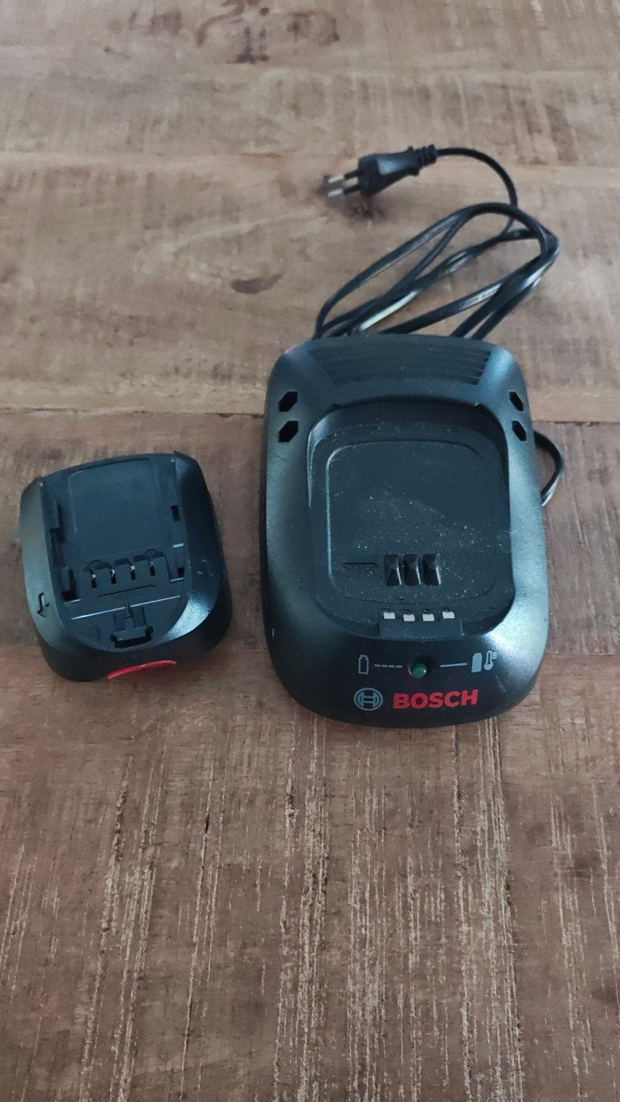 Bosch acculader + accu, Ophalen of Verzenden, Gebruikt, Overige typen