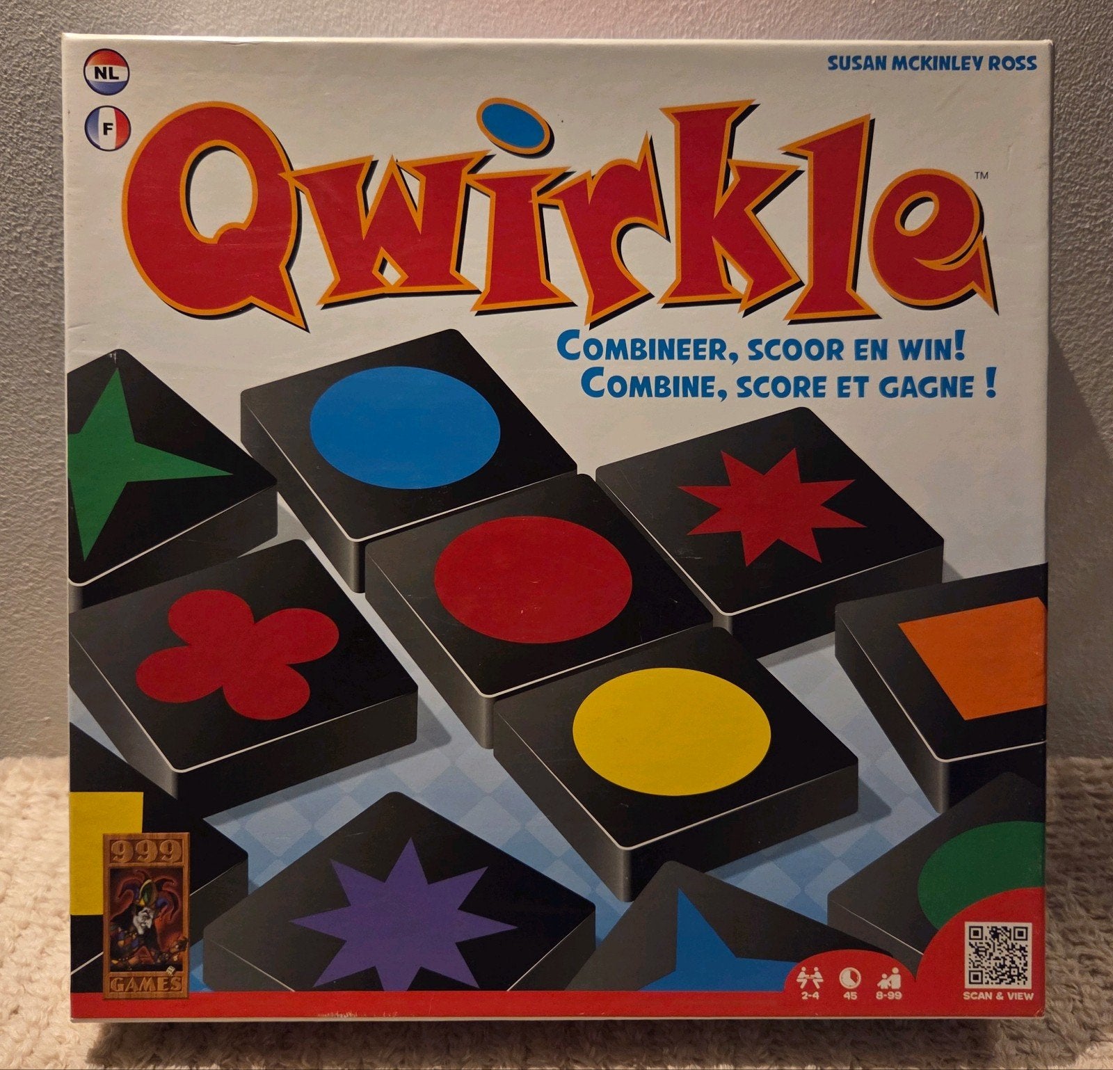Qwirkle Bordspel - compleet, Verzenden, Zo goed als nieuw, 999 Games