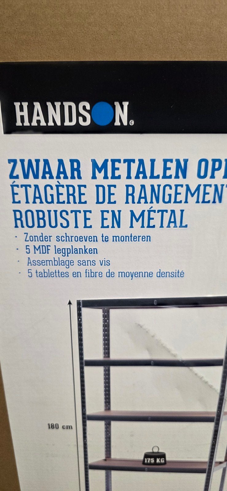 4  Nieuwe Hands On Zwaar Metalen Opbergrek - Gamma, Huis en Inrichting, Ophalen, Nieuw