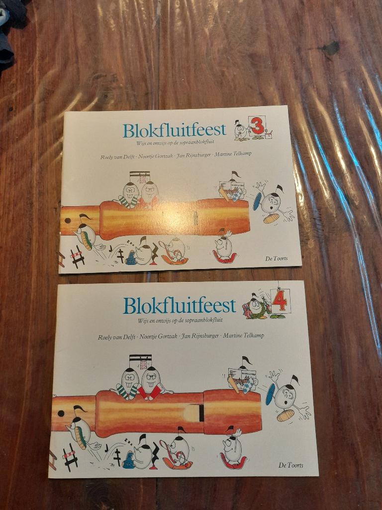 Blokfluitfeest deel 3 en 4, Ophalen of Verzenden, Zo goed als nieuw, Sopraan of Sopranino