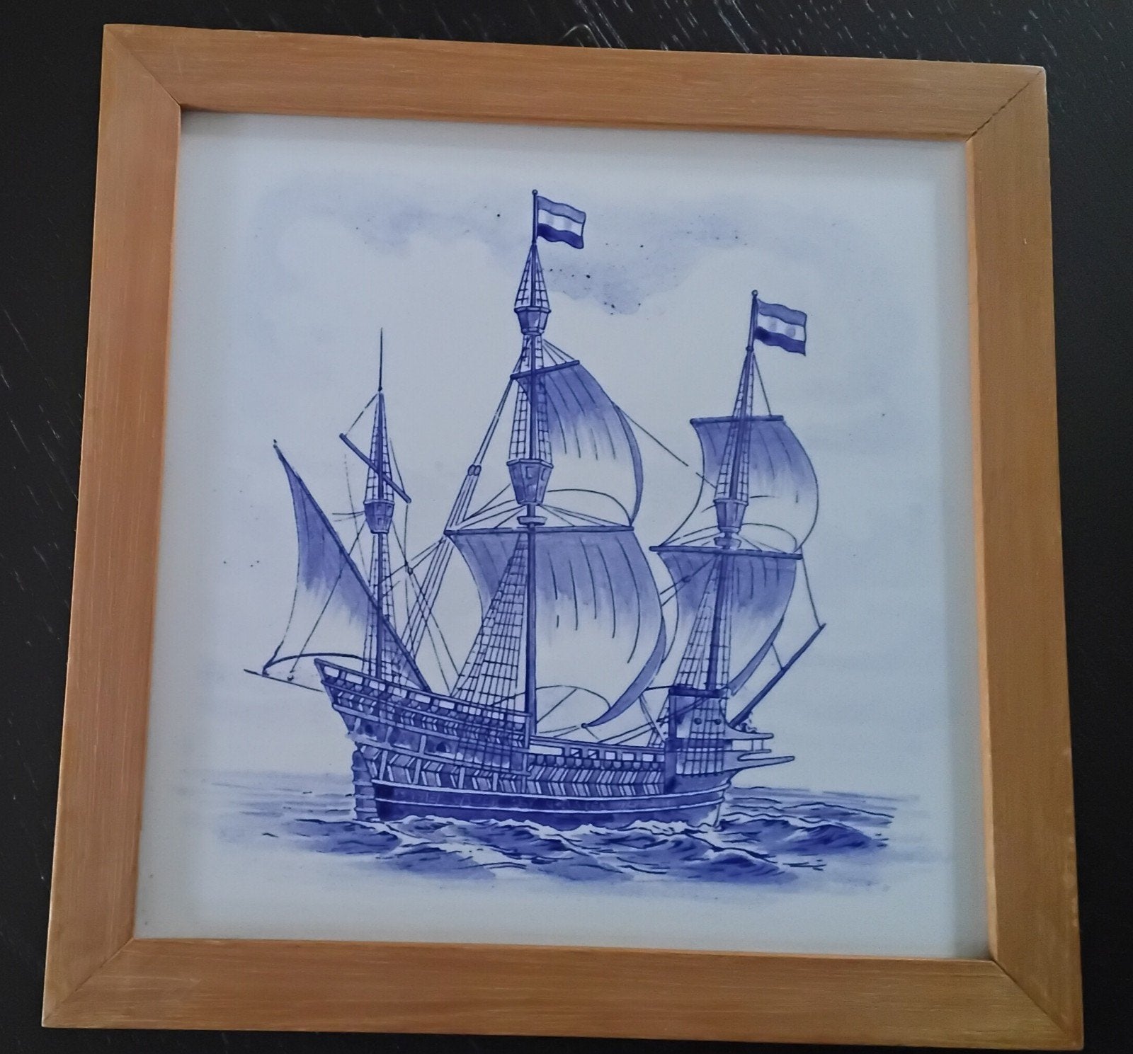 maritiem (Tegel J.vD. Scheepswerf De Schelde ), Antiek en Kunst, Antiek | Wandborden en Tegels, Ophalen
