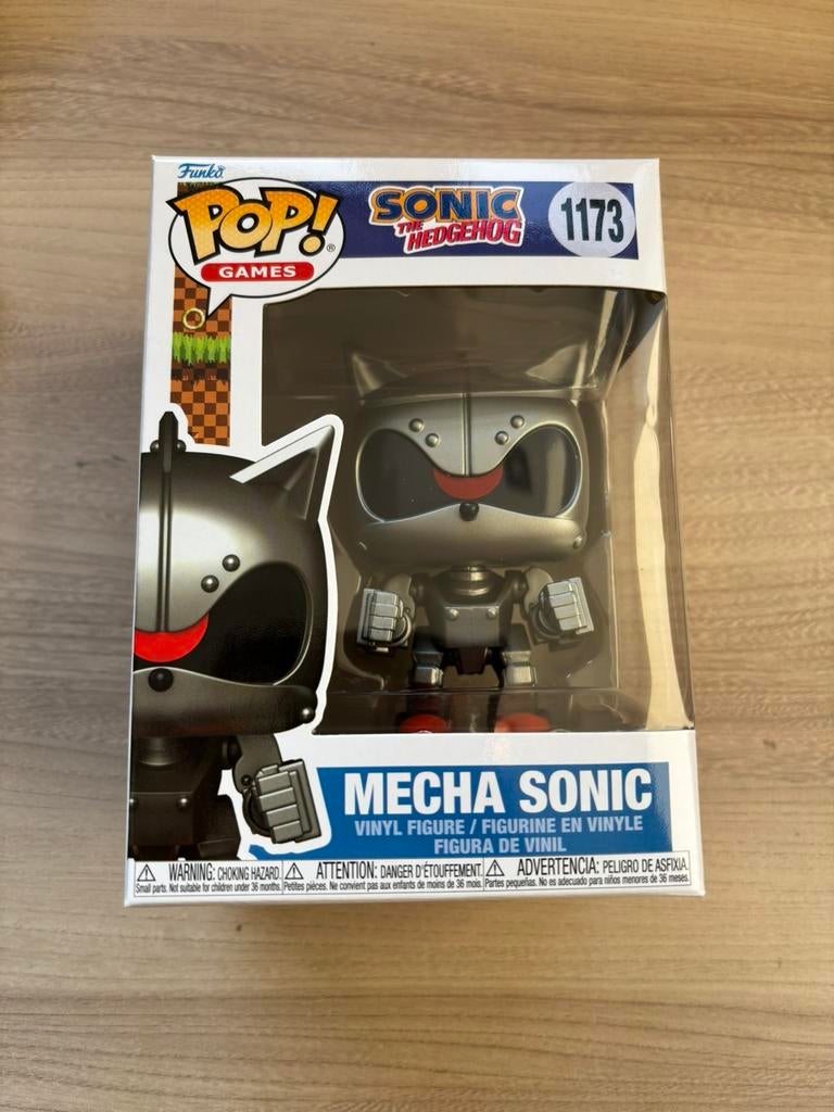 Funko Pop! Games #1173 Mecha Sonic – Sonic the Hedgehog, Verzamelen, Poppetjes en Figuurtjes, Zo goed als nieuw, Ophalen of Verzenden