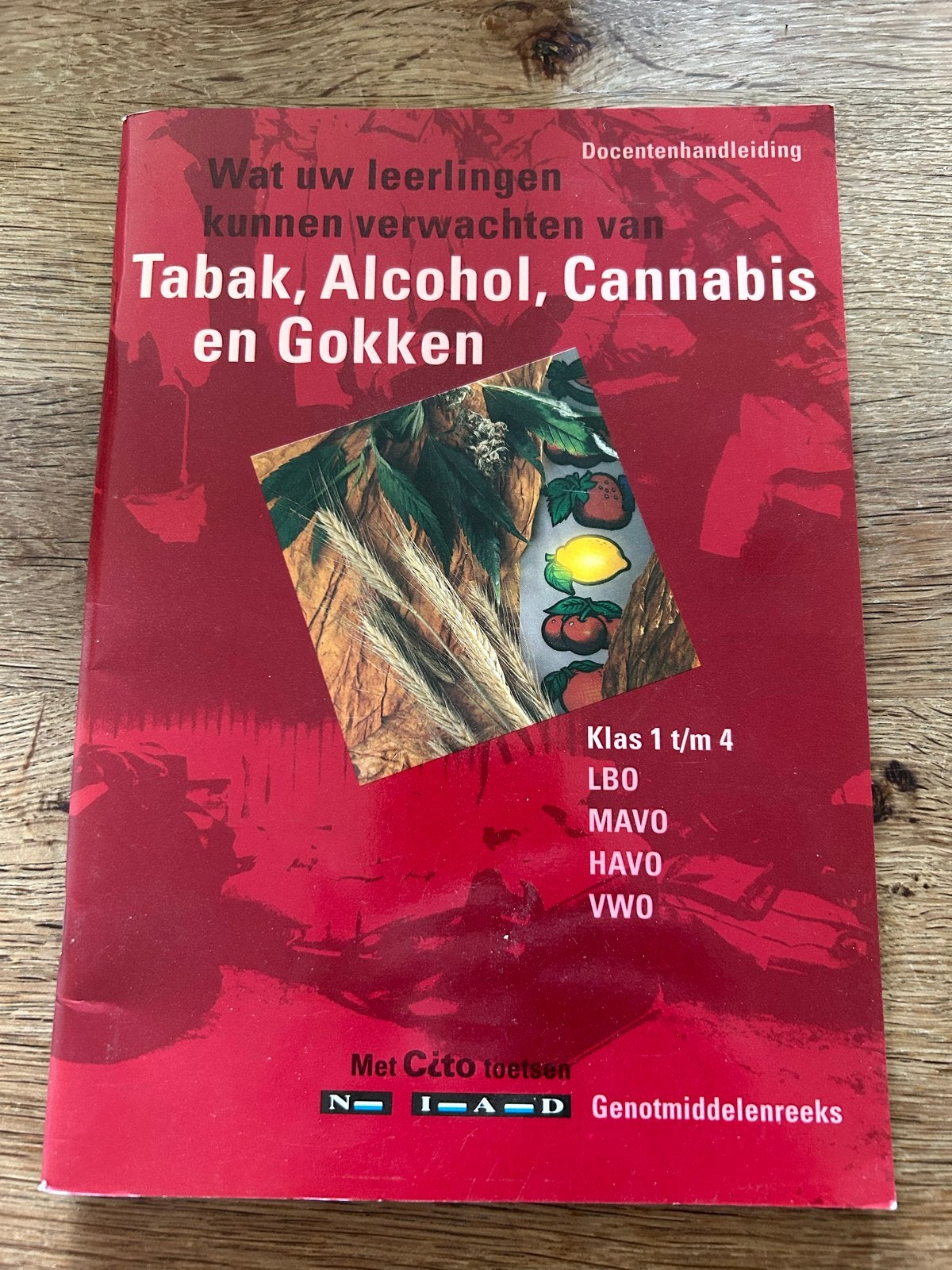 Docentenhandleiding Tabak, Alcohol, Cannabis en Gokken, Ophalen of Verzenden, Gelezen, VMBO, Overige vakken