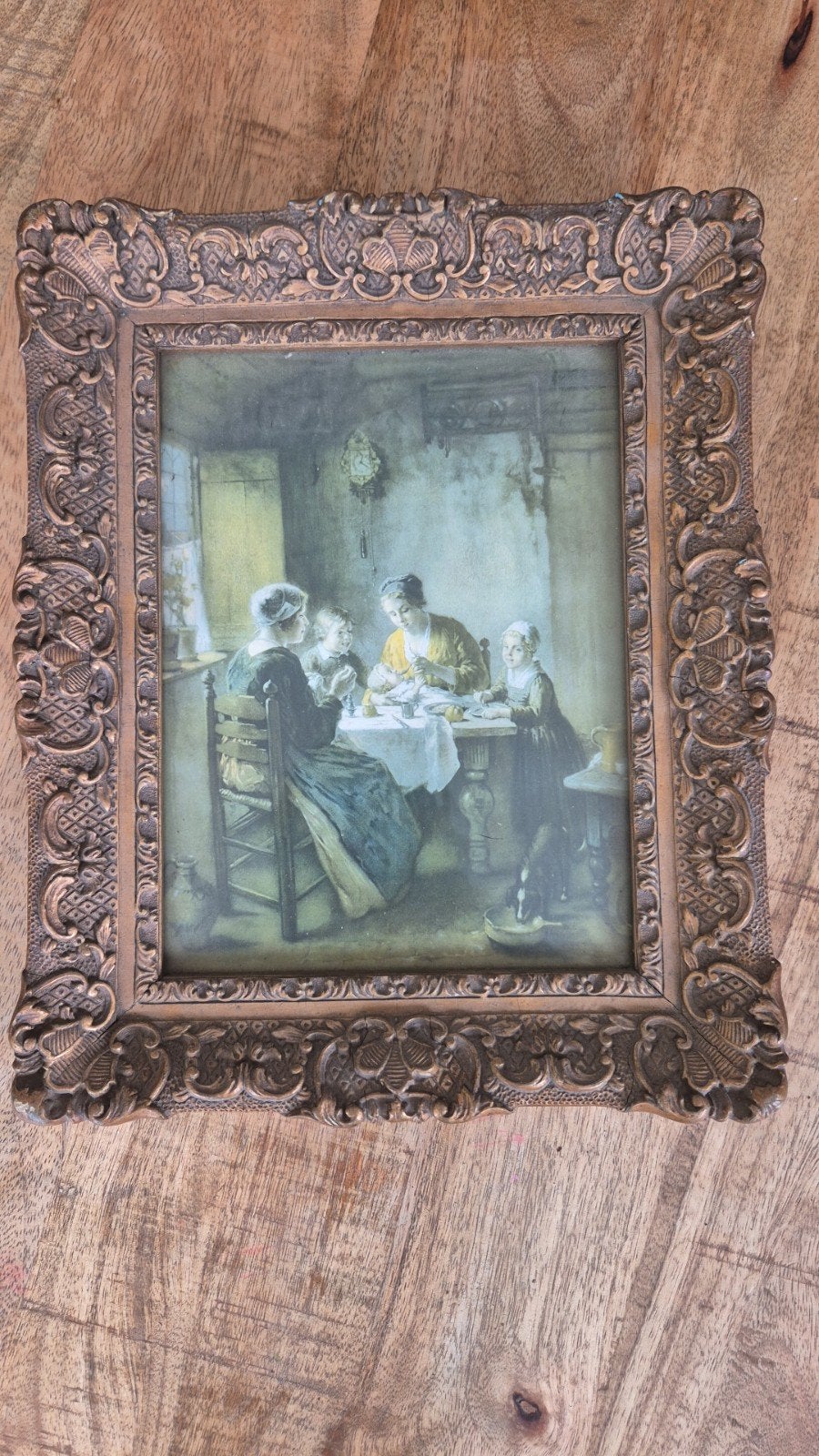 Vintage Schilderij Albert Neuhuys - R.V.S., Ophalen, Bijzondere lijst, Portret of Personen, Overige ondergronden