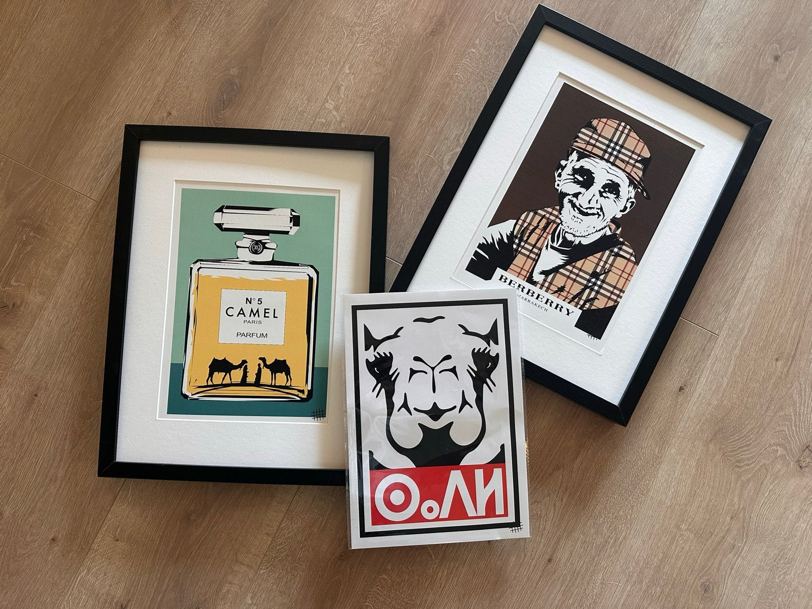 3 Marokkaanse kunstprints (Marrakesh) - 2 ingelijst, Ophalen of Verzenden