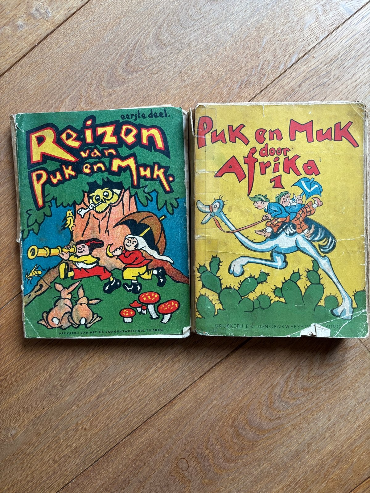 Puk en Muk: Reizen van Puk en Muk & Puk en Muk door Afrika, Boeken, Ophalen of Verzenden, Gelezen, Fictie algemeen