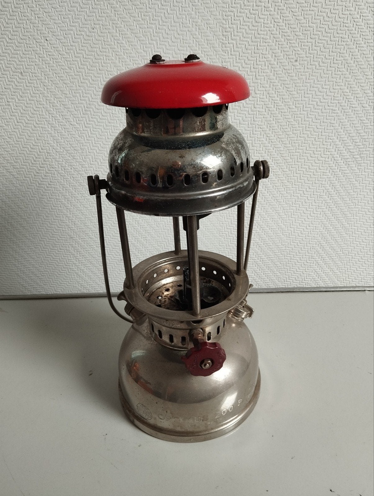 Oude Optimus 200 P Stormlantaarn - Zonder Glas, Antiek en Kunst, Ophalen of Verzenden