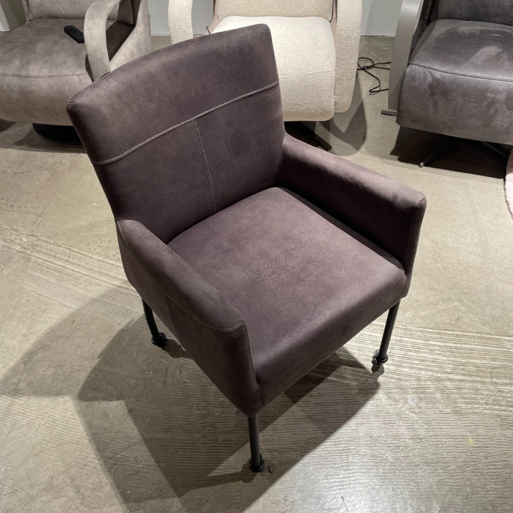 Barola Armstoel Zorro Antraciet Set van 4 - Pronto Wonen, Huis en Inrichting, Stoelen, Niet ingevuld, Niet ingevuld, Niet ingevuld