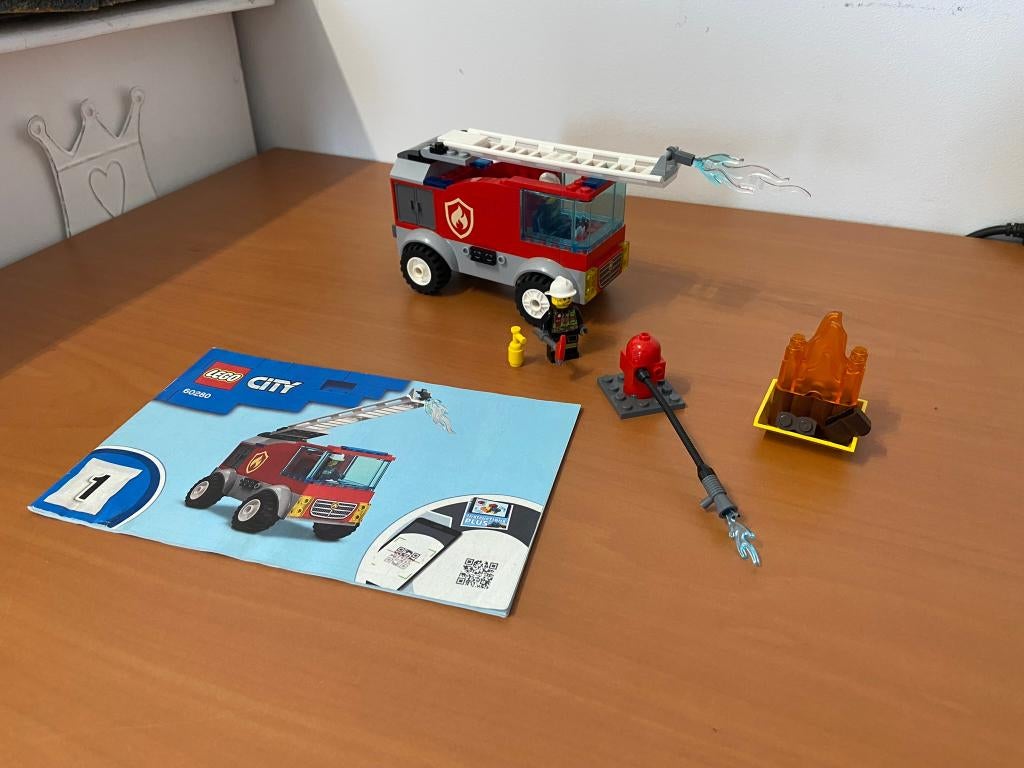 Lego 60280 - City Ladderwagen, Ophalen of Verzenden, Gebruikt, Complete set, Lego