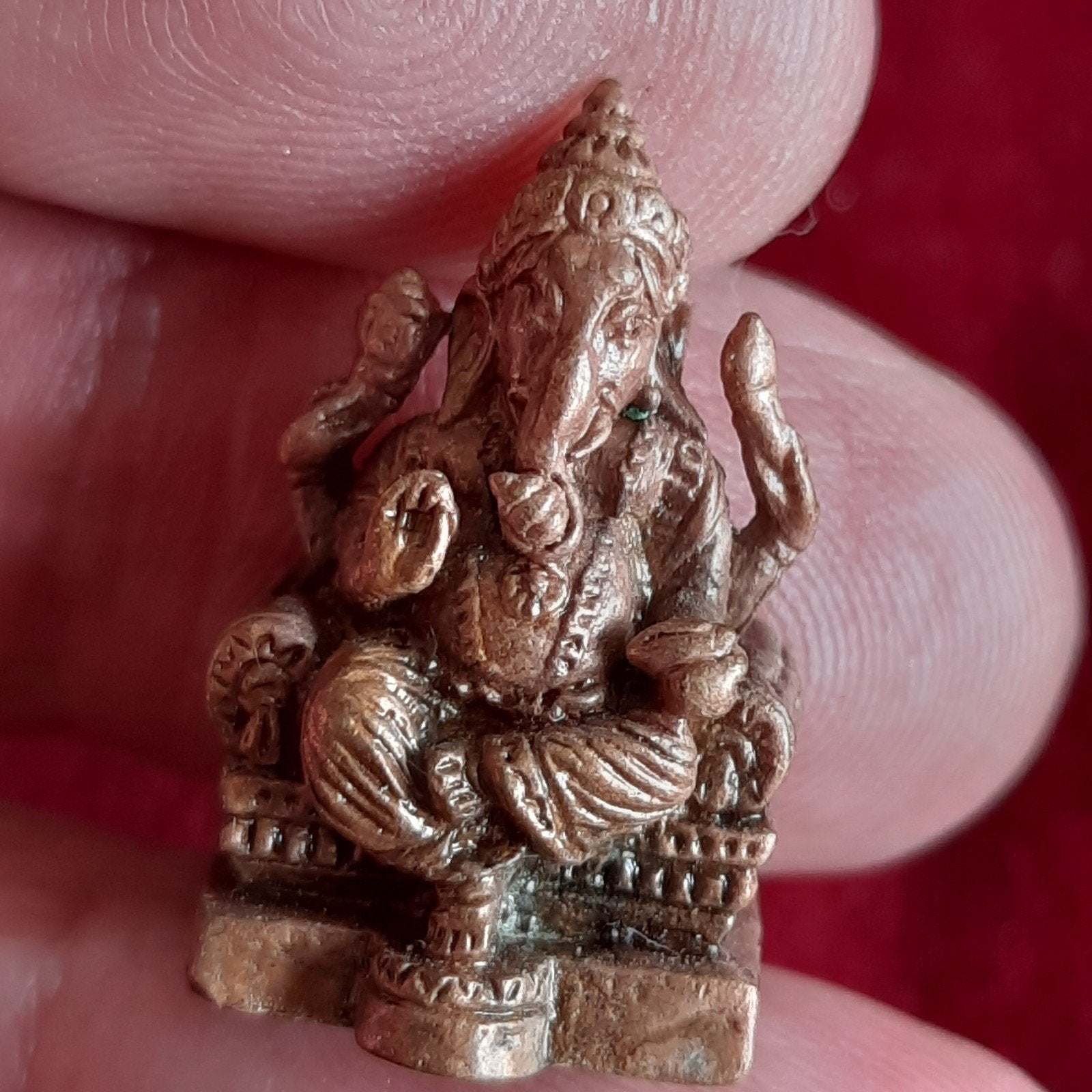 Boeddhisme: Klein Beeldje Ganesha Koper, Verzenden, Zo goed als nieuw