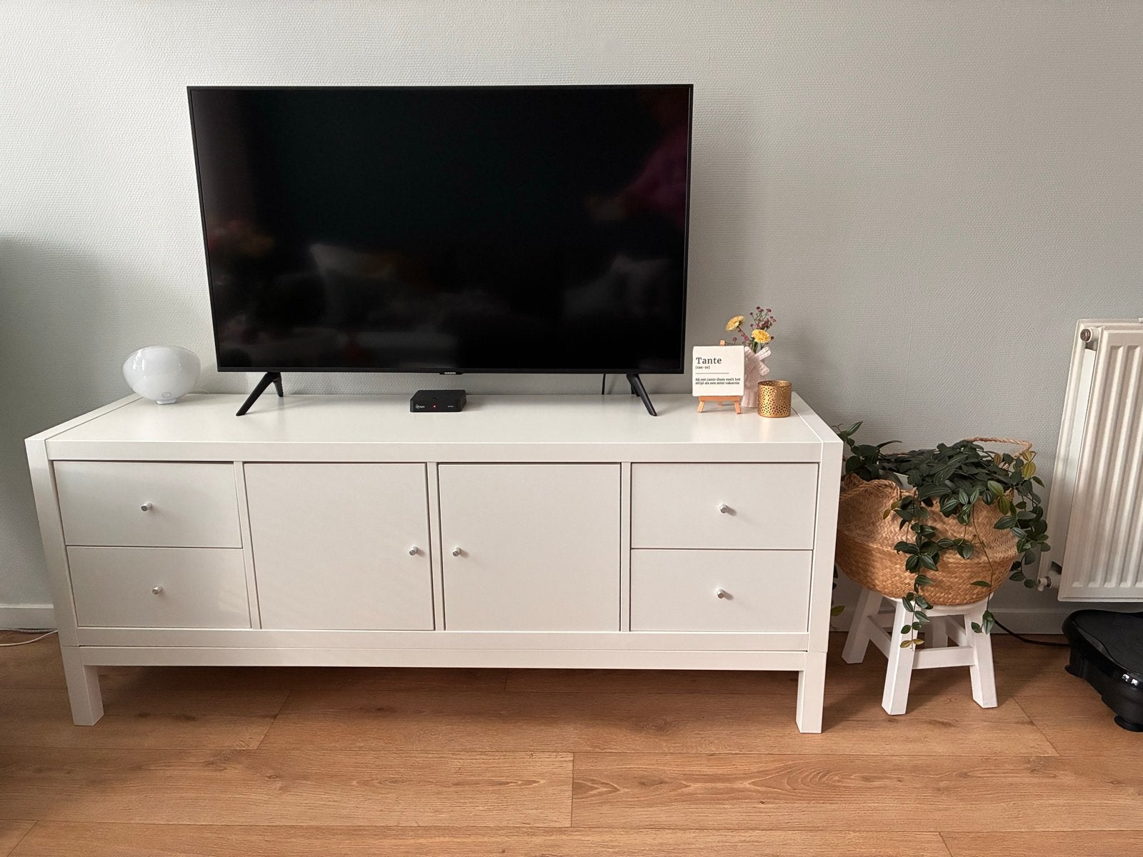 Ikea Kallax wit met onderstel, Ophalen, Gebruikt, 100 tot 150 cm, Minder dan 100 cm