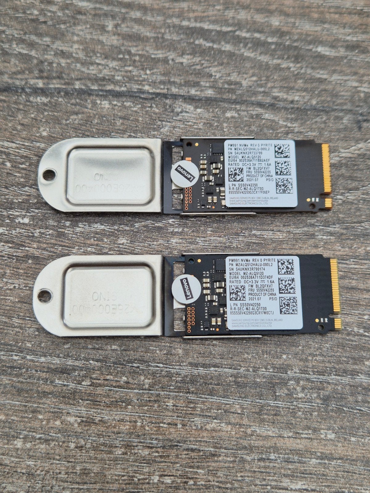 Samsung PM991 NVMe SSD 512GB M.2 (Lenovo FRU), Computers en Software, Harde schijven, Ophalen, Intern, Gebruikt, 512GB