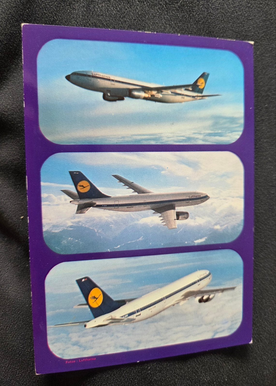Lufthansa Airbus A300 Ansichtkaart, Verzenden, 1980 tot heden, Ongelopen, Voertuig