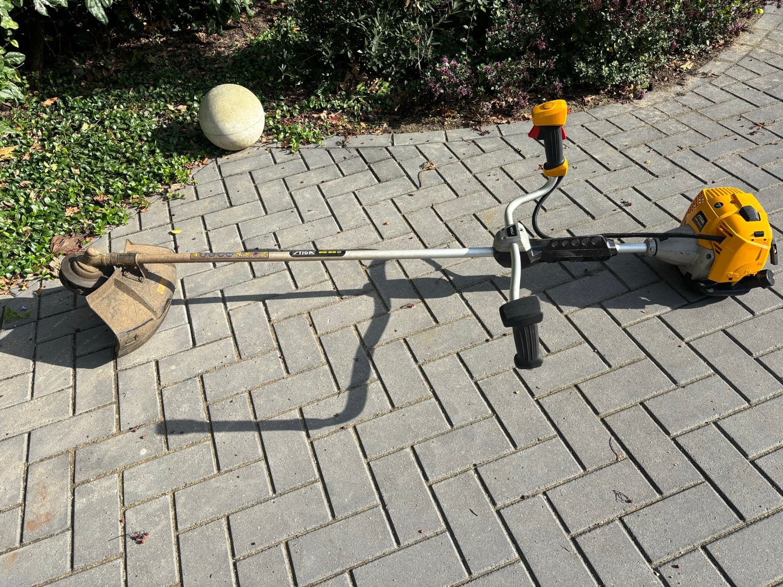 Stiga SB 33 D Bosmaaier - Krachtig en Betrouwbaar, Tuin en Terras, Ophalen, Gebruikt, 30 tot 50 cm, Benzine