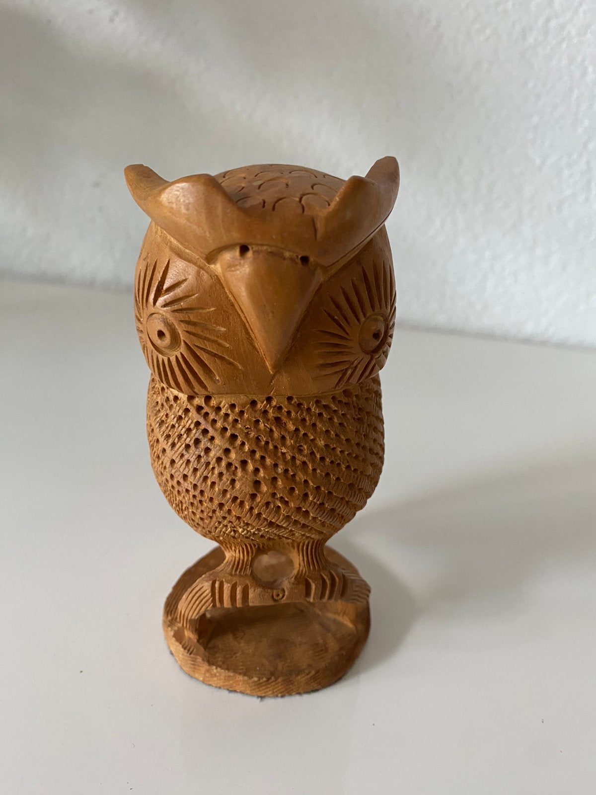 Retro/vintage beeldje uil, houtsnijwerk, Ophalen