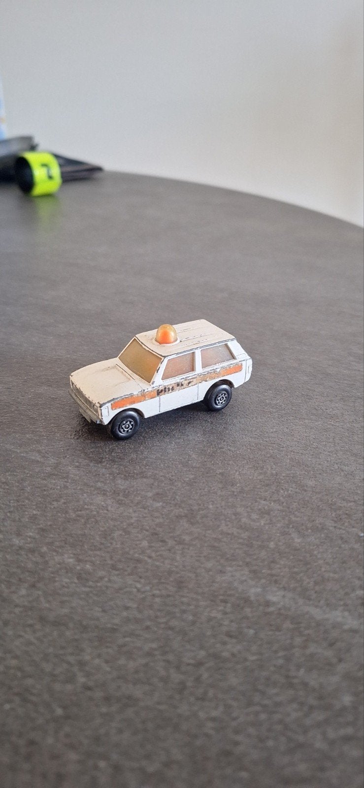 Matchbox Rolamatics nr 20 Police car 1975, Ophalen of Verzenden, Gebruikt, Auto
