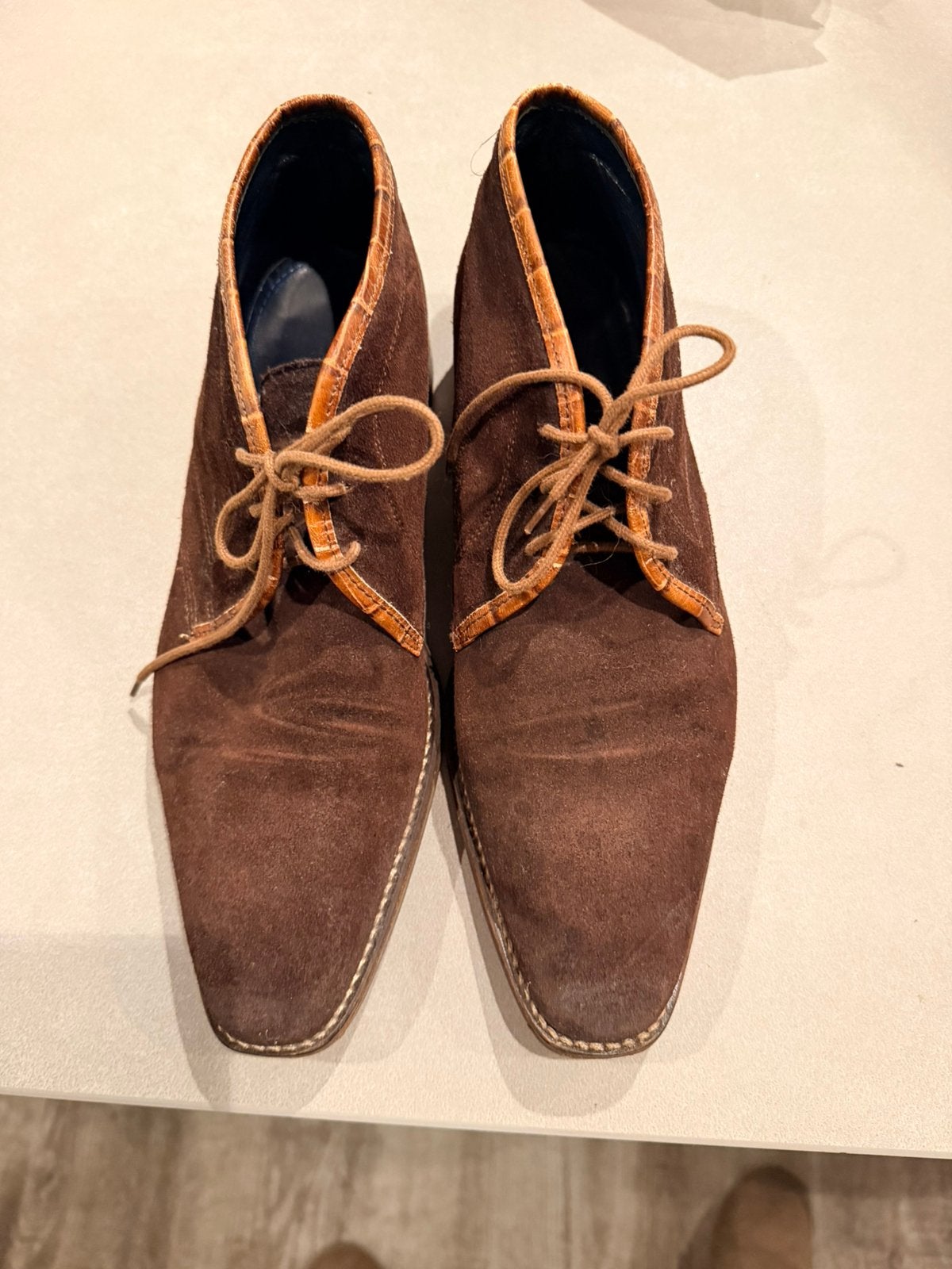 Giorgio heren schoenen – suède bruin maat 41 – Made in Italy, Kleding | Heren, Schoenen, Ophalen of Verzenden, Zo goed als nieuw