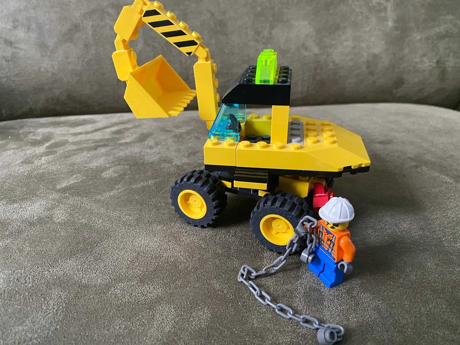 Lego City Graafmachine met minifiguur en instructies, Kinderen en Baby's, City, Lego, Ophalen of Verzenden, Zo goed als nieuw